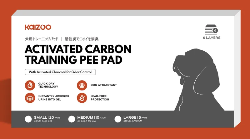 Kemasan Kaizoo Activated Carbon Training Pee Pad